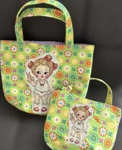 ティキちゃん・サンダーちゃんコラボ　　トートバッグ・ミニポーチバッグ　セット