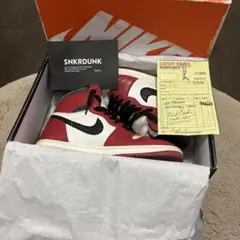 Nike Air Jordan 1 赤/白/黒 箱付き