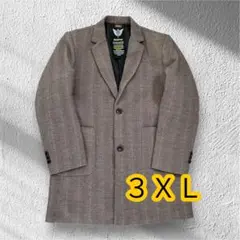 ヘリンボーン柄 テーラードジャケット 3XL 通勤　オーバーサイズ　おしゃれ