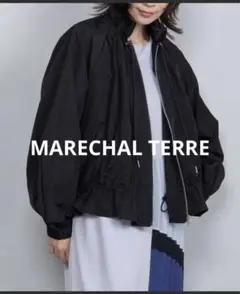 MARECHAL TERRE ギャザーブルゾン 黒