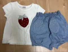 プティマイン　いちご　90センチ　Tシャツ　ズボン