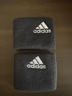 adidas ブラック リストバンド 2個セット