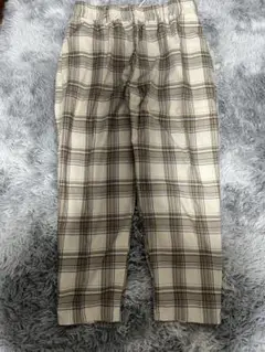 チェック柄 ワイドパンツ サイズ7