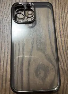 クリア iPhone14ProMax ケース 耐衝撃 ブラック