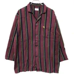 BURBERRYS 西川産業 英国トラッド古着 ストライプ パジャマシャツ