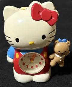 【動作品　希少】　1992年製　ハローキティ 目覚まし時計