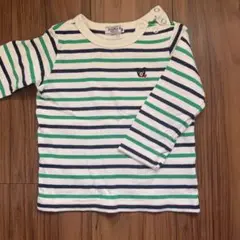 ダブルビー ボーダー長袖Tシャツ 90