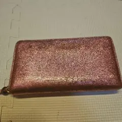トリーバーチ メタリックピンク長財布