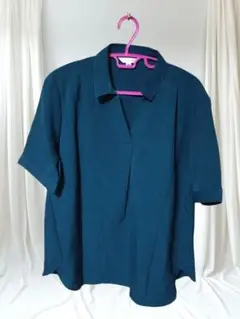 ベルーナ レディース 半袖 シャツ チュニック カットソー グリーン M 新品