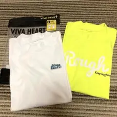新品未使用　ビバハート　tシャツ 2枚　モックネック　Lゴルフ　半袖　レディース