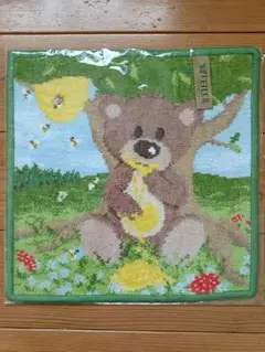 フェイラー クマ タオルハンカチ 約25cm　未使用品