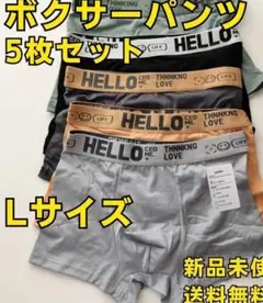 ボクサーパンツ 5枚セット Lサイズ（Mサイズ相当）