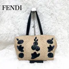 大幅お値下げ☆未使用☆FENDI フェンディ ラフィア クラッチバッグ org.jpg