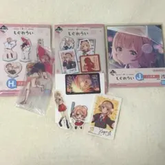 一番くじ しぐれうい H賞 アクリルスタンド＆J賞ミニ色紙&K賞ステッカー