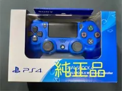 【純正品】PS4 DUALSHOCK 4 ワイヤレスコントローラー ブルー 青