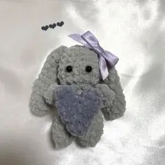 プリンセスモール あみぐるみ 垂れ耳うさぎ ハート リボン
