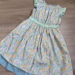 【美品】CHOPIN deux 花柄 ノースリーブ ワンピース