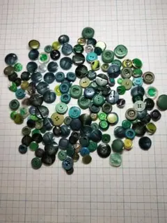 緑系のボタンセット 100個以上