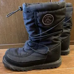 エーグル キッズスノーブーツ黒 約20㎝