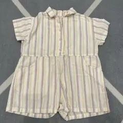 MINIROBE ストライプオールインワン 90size