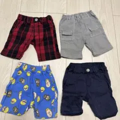 ショートパンツ4点セット 80cm