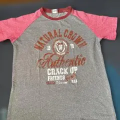 NATURAL CRACKIN' Tシャツ グレー/ピンク