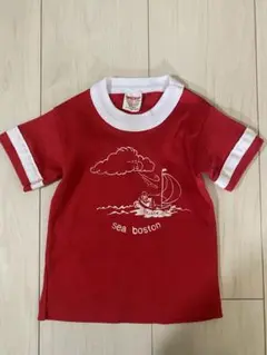 Vintage リンガーTシャツ 80-90.