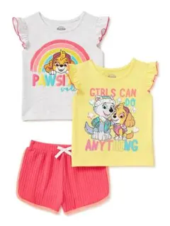 パウパトロール Tシャツ 半ズボン 3点 サイズ4T 100 未使用 USA購入