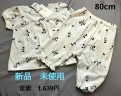 新品·未使用　パジャマ　上下セット　80cm メッシュ生地　花柄