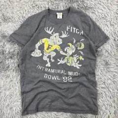 Abercrombie & FitchアメフトアバクロカレッジTシャツ/グレー