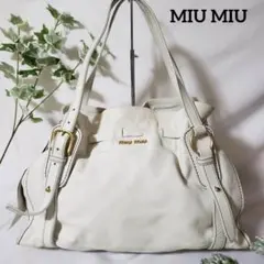 人気 MIU MIU ミュウミュウ トートバッグ ハンドバッグ レザー 肩掛け