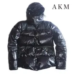 AKM レザー切替ダウンジャケット