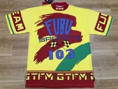 新品 初期 fubu L レーシングtシャツ bboy hiphop 筆記体