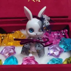 カプセルドール　大きめリボンと星空のケープ　黒　アウトフィット【ハンドメイド】