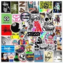 50枚セット 防水ステッカー スケボー ストリート stussy