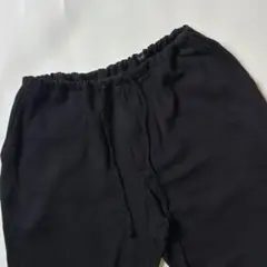 COMOLI シルクネップテーパードパンツ ブラック メンズ 1