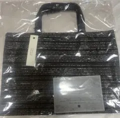 匿名配送　ビビスール　トートバッグ　ミドルサイズ　黒　ツイード　新品未使用