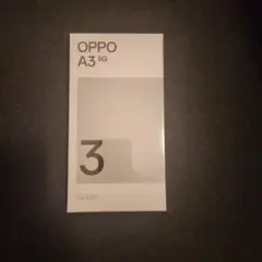 新品未使用　OPPO A3 5G ブラック