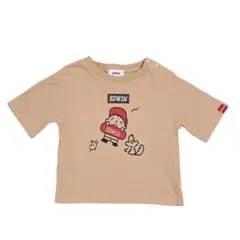 エドウィン サンリオ たあ坊 くすみブラウン ワイド Tシャツ 半袖 トップス