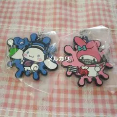 サンリオ☆スプラトゥーン☆シナモン マイメロ ラバーストラップセット