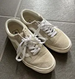 Vansオールドスクール V36CF-Suede ベージュ 24.5cm