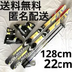 メンテ済 110cm 靴20cm BLUEMORIS B×B 子供用スキーセット