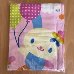 新品★希少★サンリオ　ウサハナ　ミニタオルケット　2005年　平成レトロ　毛布