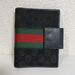 美品レア◆GUCCI グッチ シェリーライン 手帳ケース GG