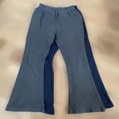 120サイズ　ストレッチフレアパンツ カーキ　ブラック　２点セット