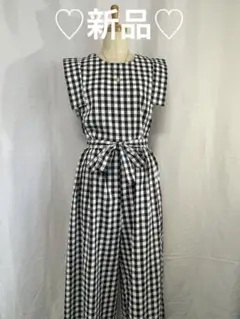 ♡新品♡ ギンガムチェックオールインワン