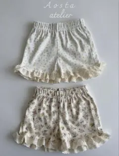 Aosta lala ruffle shortpants M スモールフラワー
