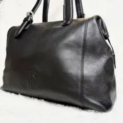 【極美品】 中澤 NAKAZAWA レザー トートバッグ ミニボストン 黒 A4