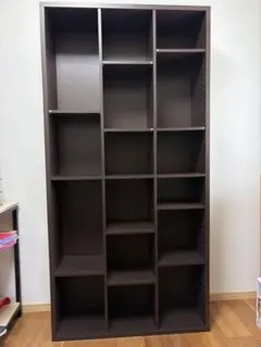美品★収納棚/本棚 ダークブラウン