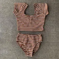 キッドブルー　スクエアカット　水着